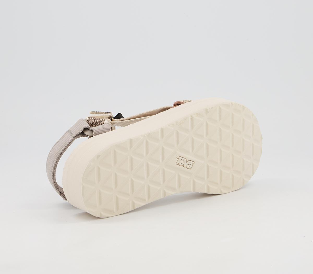 TevaMidform Universal Karina SandalsWhite Swan Metallic