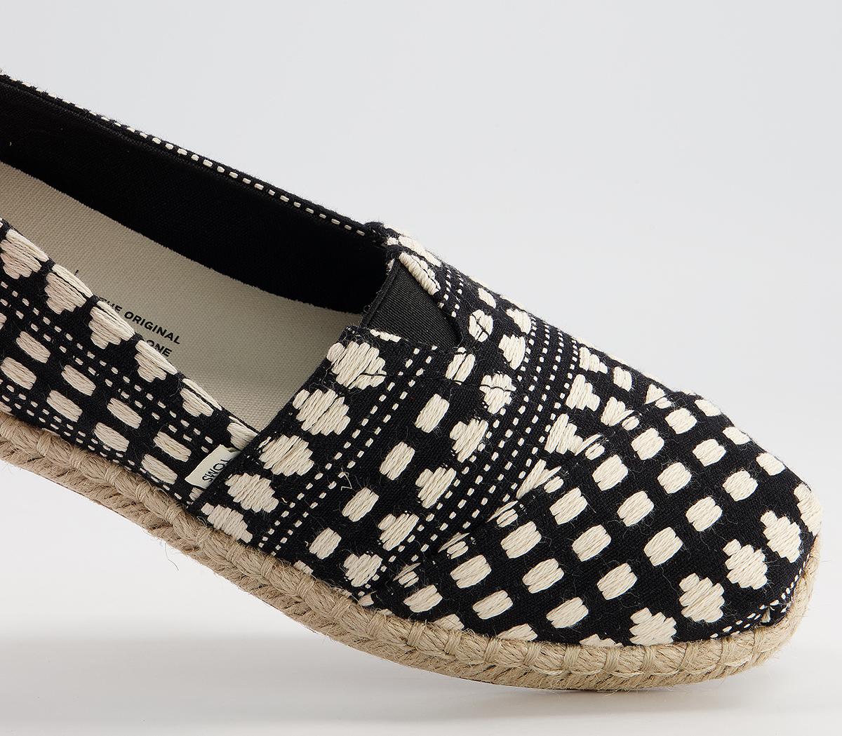 TOMS Alpargata Rope Espadrilles TOMS Alpargata Rope Espadrilles Black Global Woven