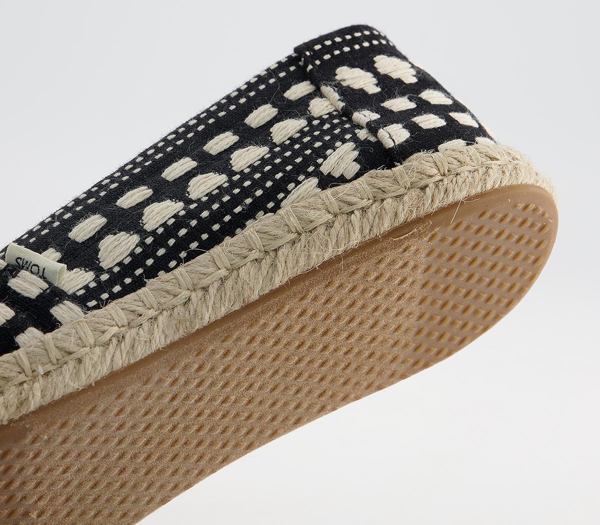 TOMS Alpargata Rope Espadrilles TOMS Alpargata Rope Espadrilles Black Global Woven