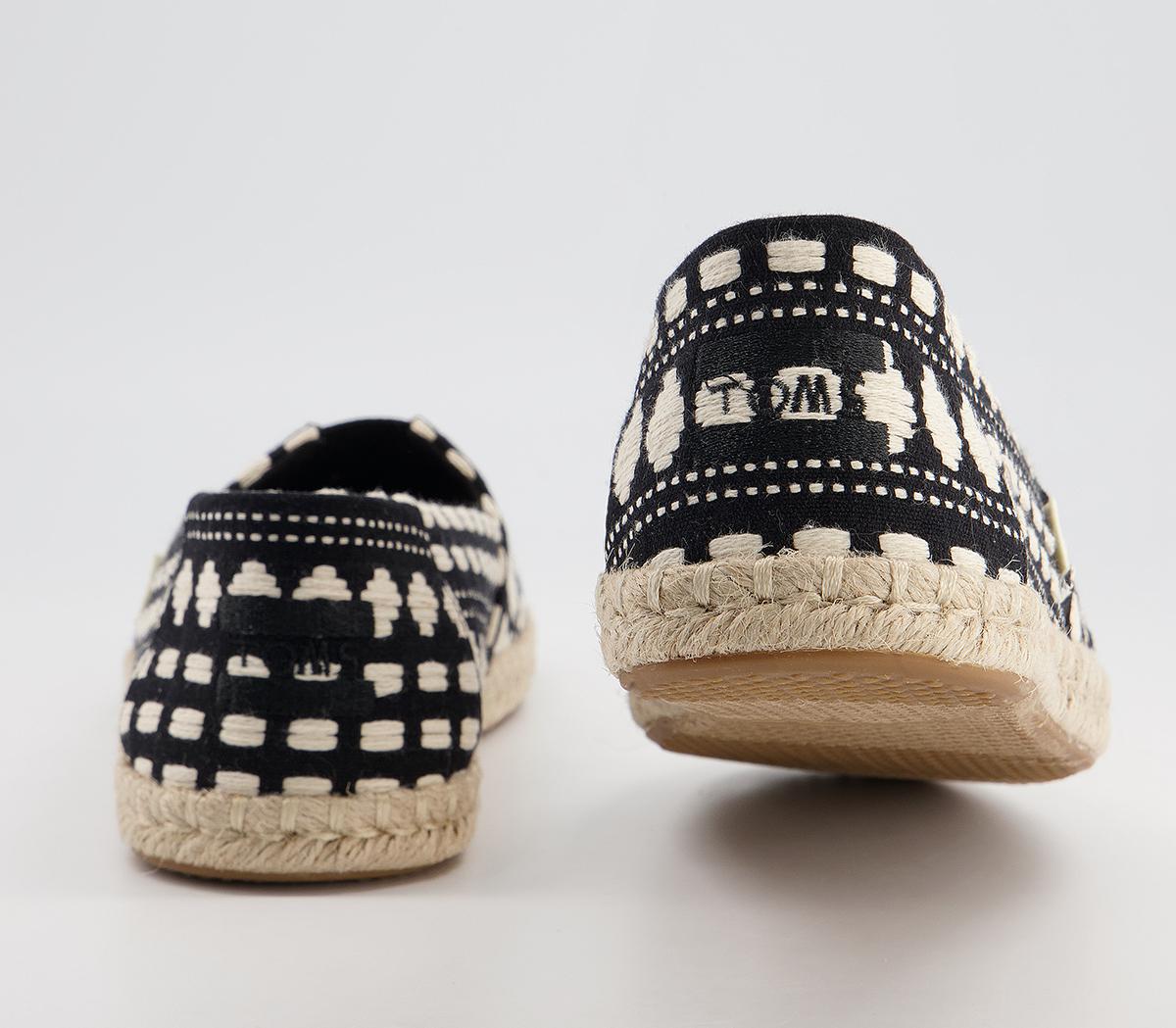 TOMS Alpargata Rope Espadrilles TOMS Alpargata Rope Espadrilles Black Global Woven