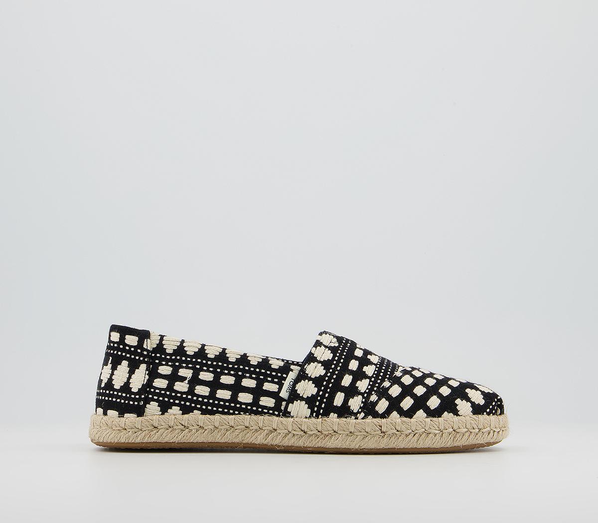 TOMSAlpargata Rope EspadrillesBlack Global Woven