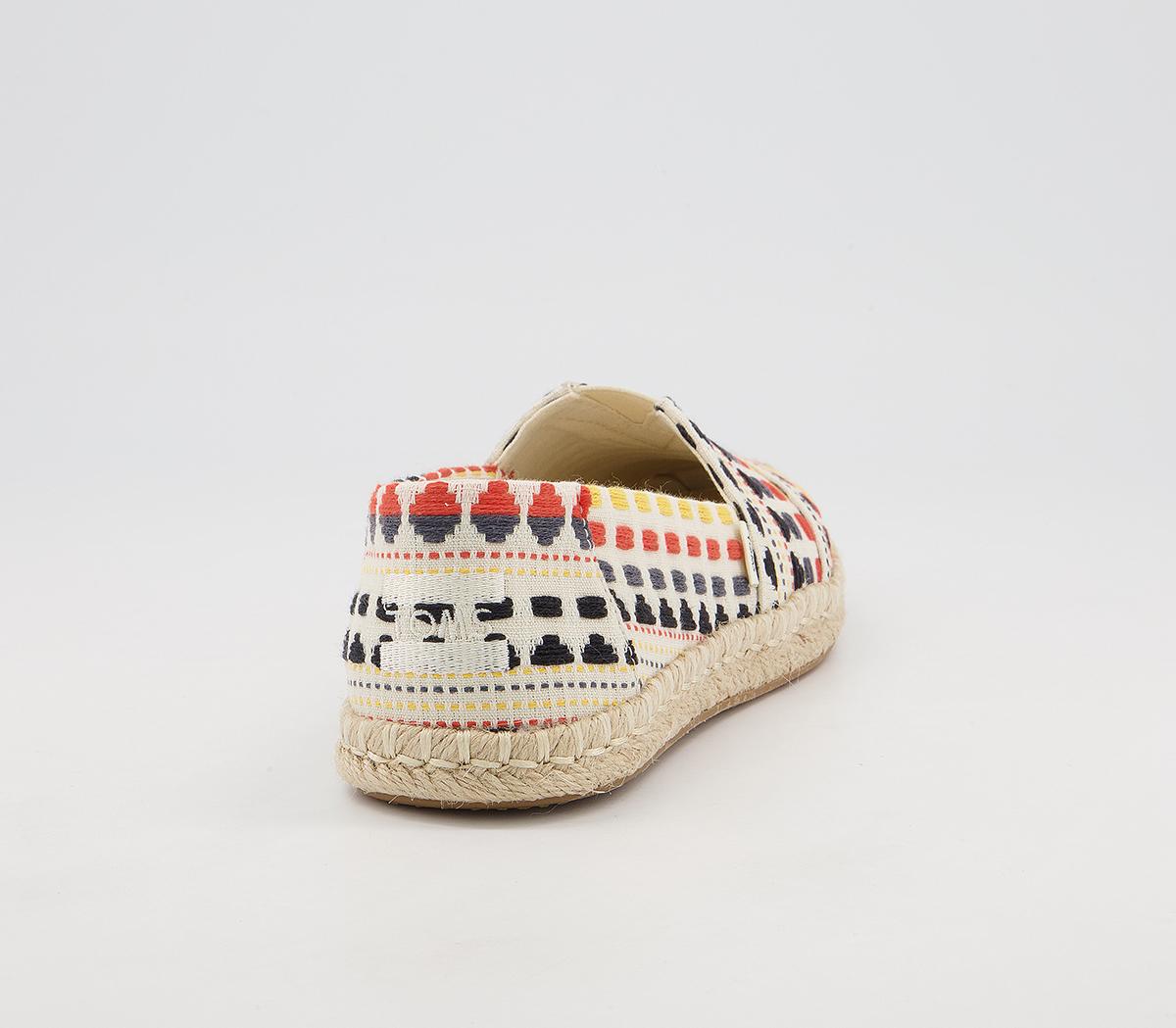 TOMS Alpargata Rope Espadrilles TOMS Alpargata Rope Espadrilles Natural Metallic Global Woven