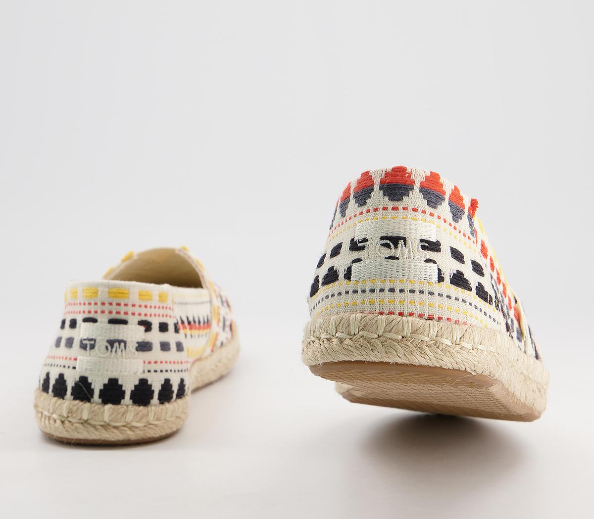 TOMS Alpargata Rope Espadrilles TOMS Alpargata Rope Espadrilles Natural Metallic Global Woven