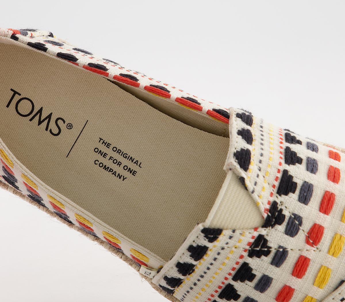 TOMS Alpargata Rope Espadrilles TOMS Alpargata Rope Espadrilles Natural Metallic Global Woven