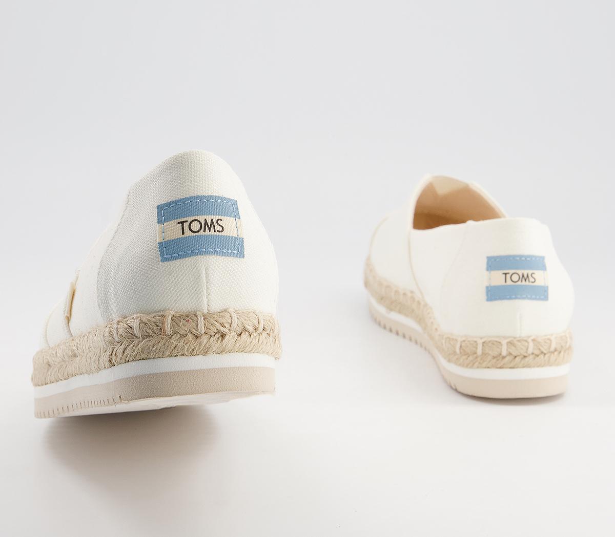 TOMS Alpargata Platform Rope Espadrilles TOMS Alpargata Platform Rope Espadrilles White
