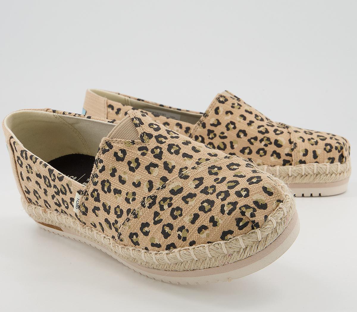 TOMS Alpargata Platform Rope Espadrilles TOMS Alpargata Platform Rope Espadrilles Natural Cheetah