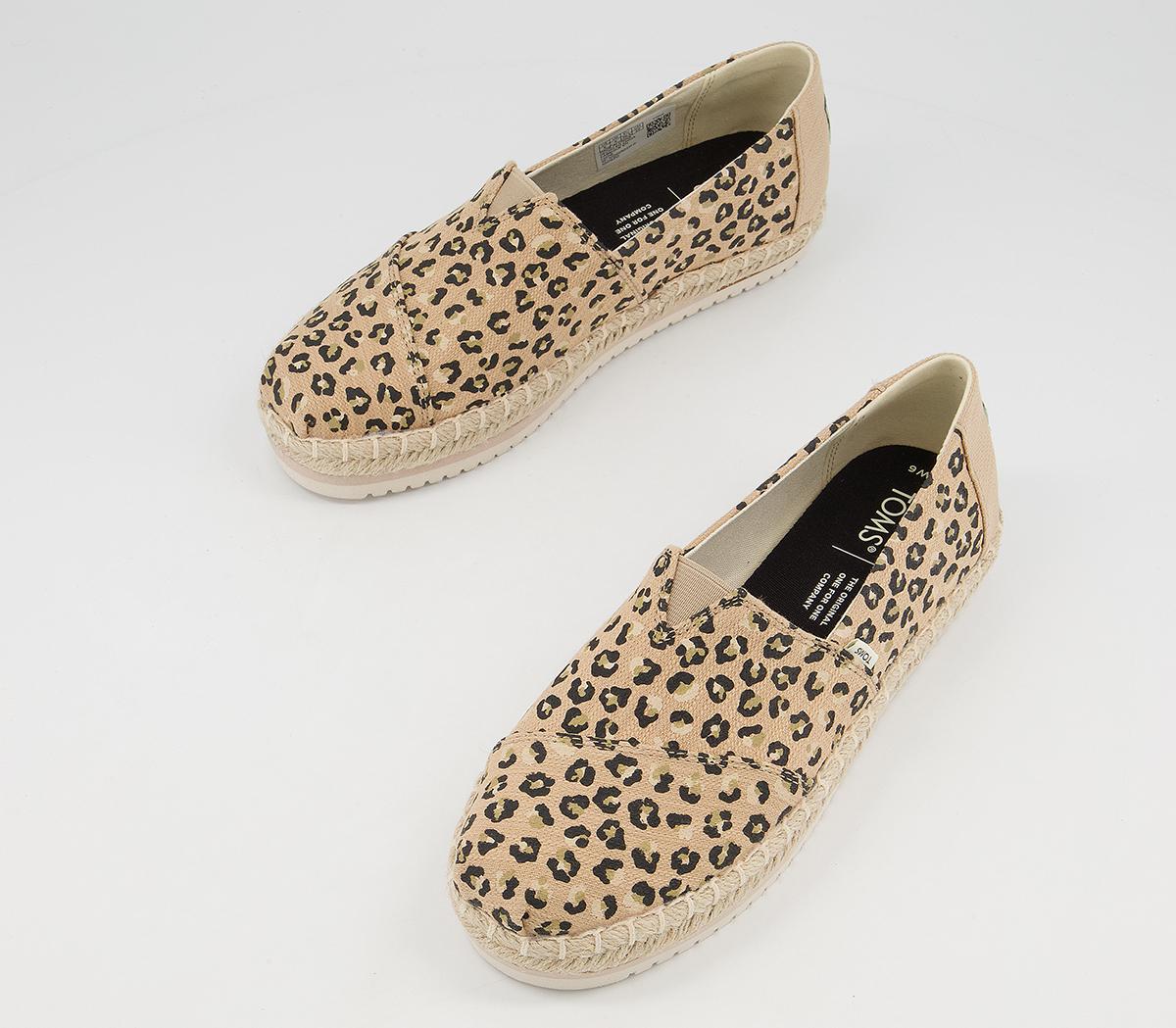 TOMS Alpargata Platform Rope Espadrilles TOMS Alpargata Platform Rope Espadrilles Natural Cheetah