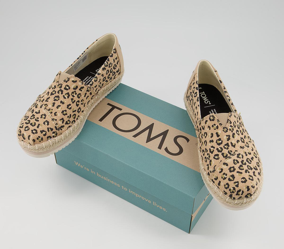 TOMS Alpargata Platform Rope Espadrilles TOMS Alpargata Platform Rope Espadrilles Natural Cheetah