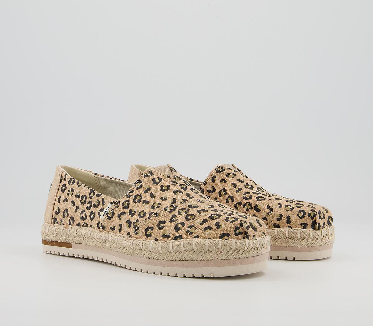 TOMS Alpargata Platform Rope Espadrilles TOMS Alpargata Platform Rope Espadrilles Natural Cheetah