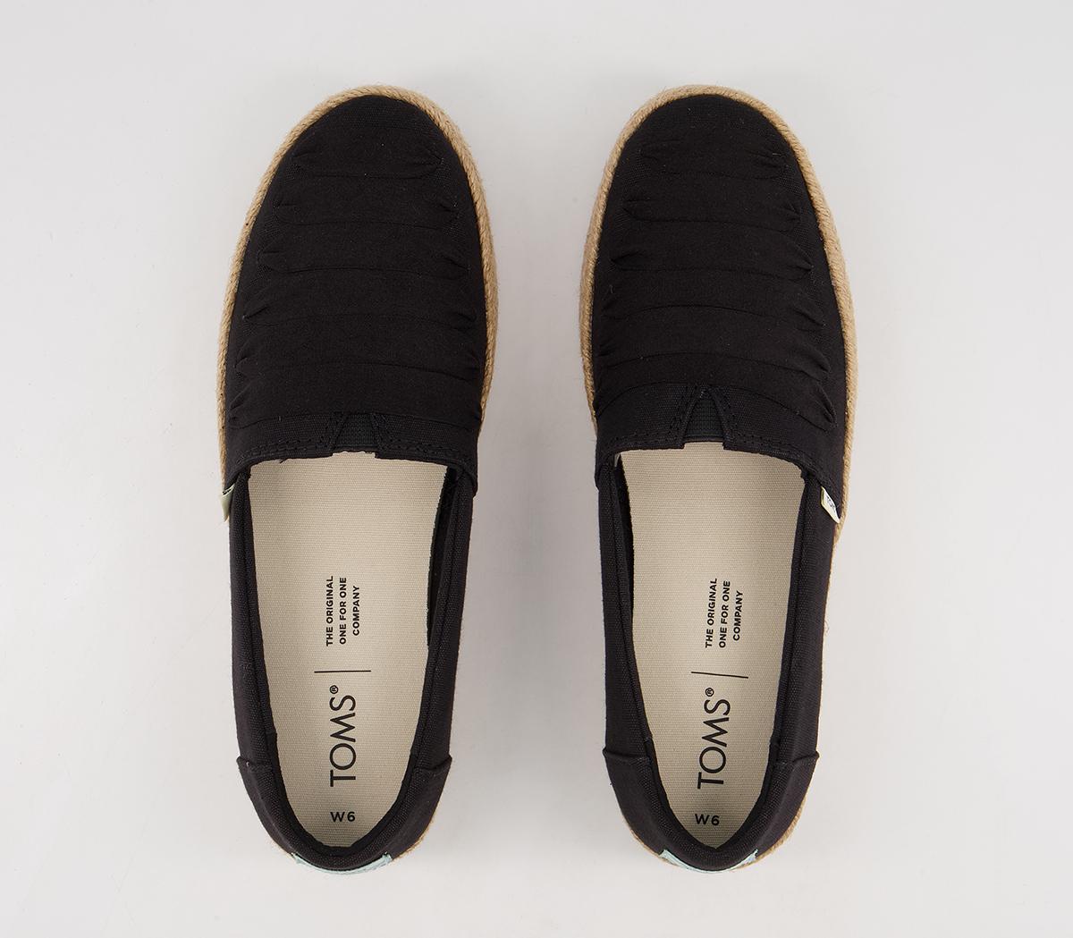 TOMS Valencia Espadrilles TOMS Valencia Espadrilles Black