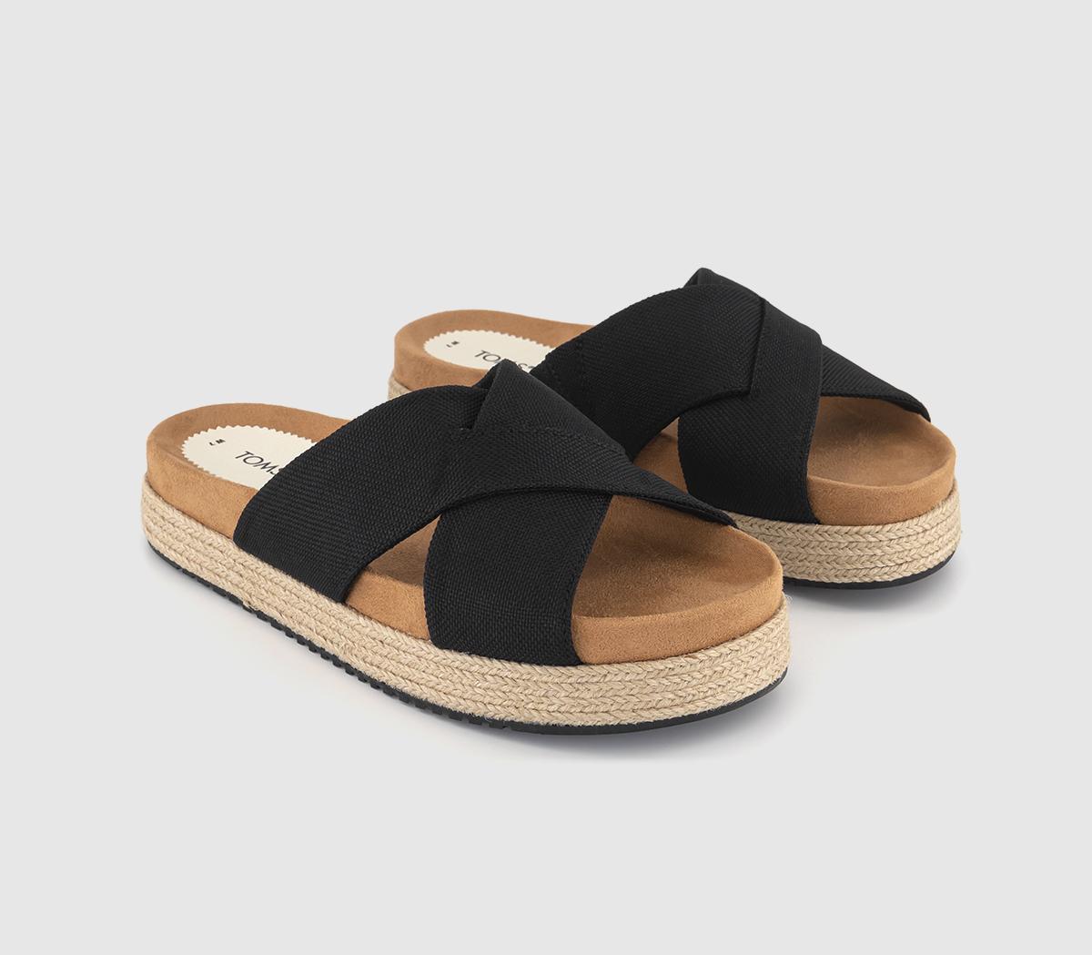 TOMS Womens Paloma Slides Black, 3