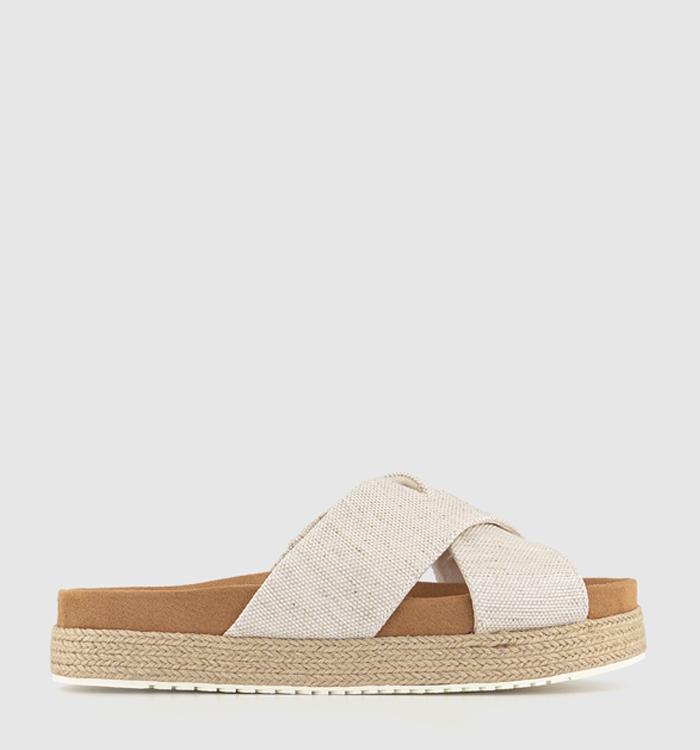 Womens white designer online sliders