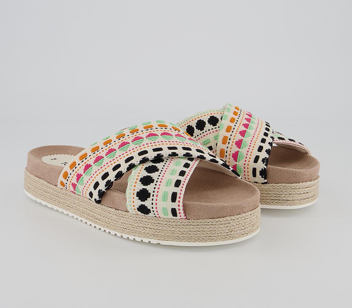 TOMSPaloma SlidesNatural Multi Woven