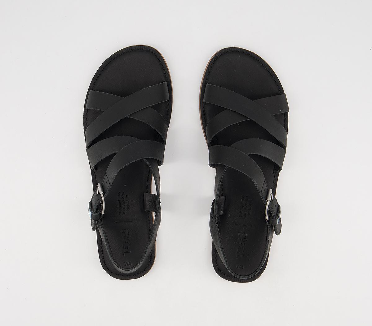 TOMSSicily Sandals TOMSSicily SandalsBlack Leather