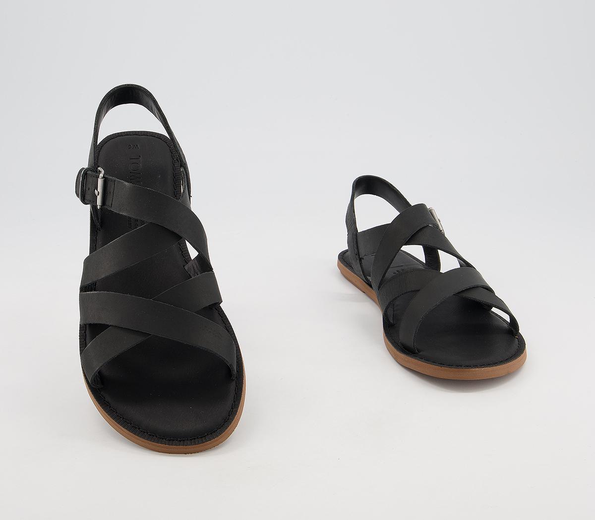 TOMSSicily Sandals TOMSSicily SandalsBlack Leather