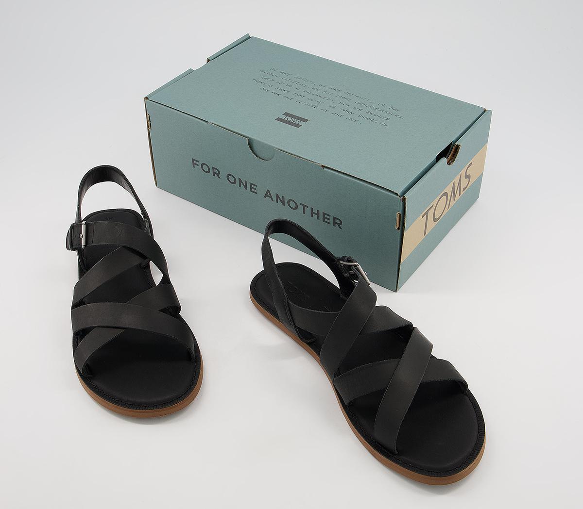 TOMSSicily Sandals TOMSSicily SandalsBlack Leather