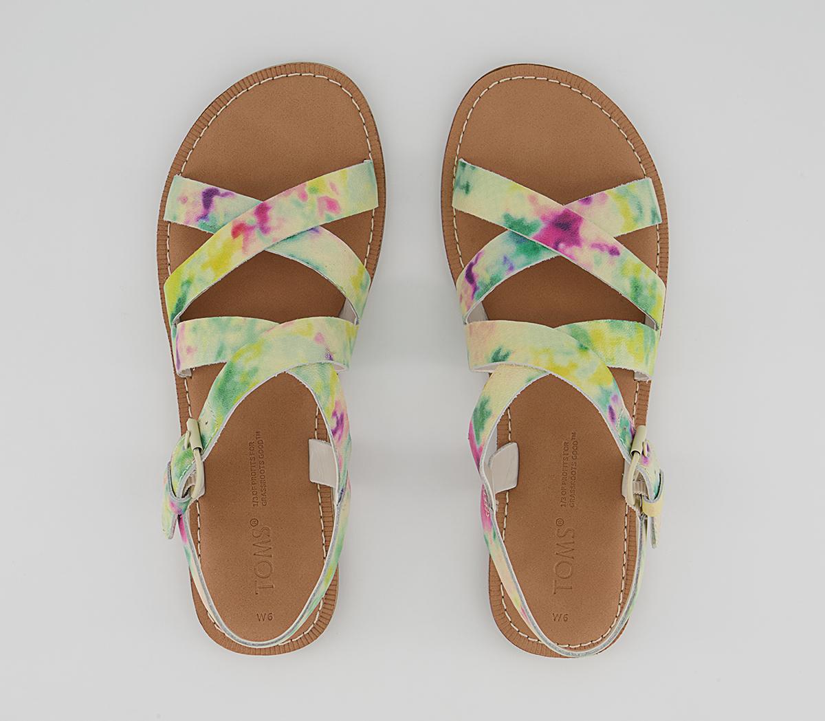 TOMS Sicily Sandals TOMS Sicily Sandals Multi Tie Dye