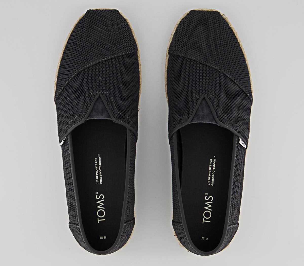 TOMS Alpargata Rope Slip Ons TOMS Alpargata Rope Slip Ons Forged Iron Grey