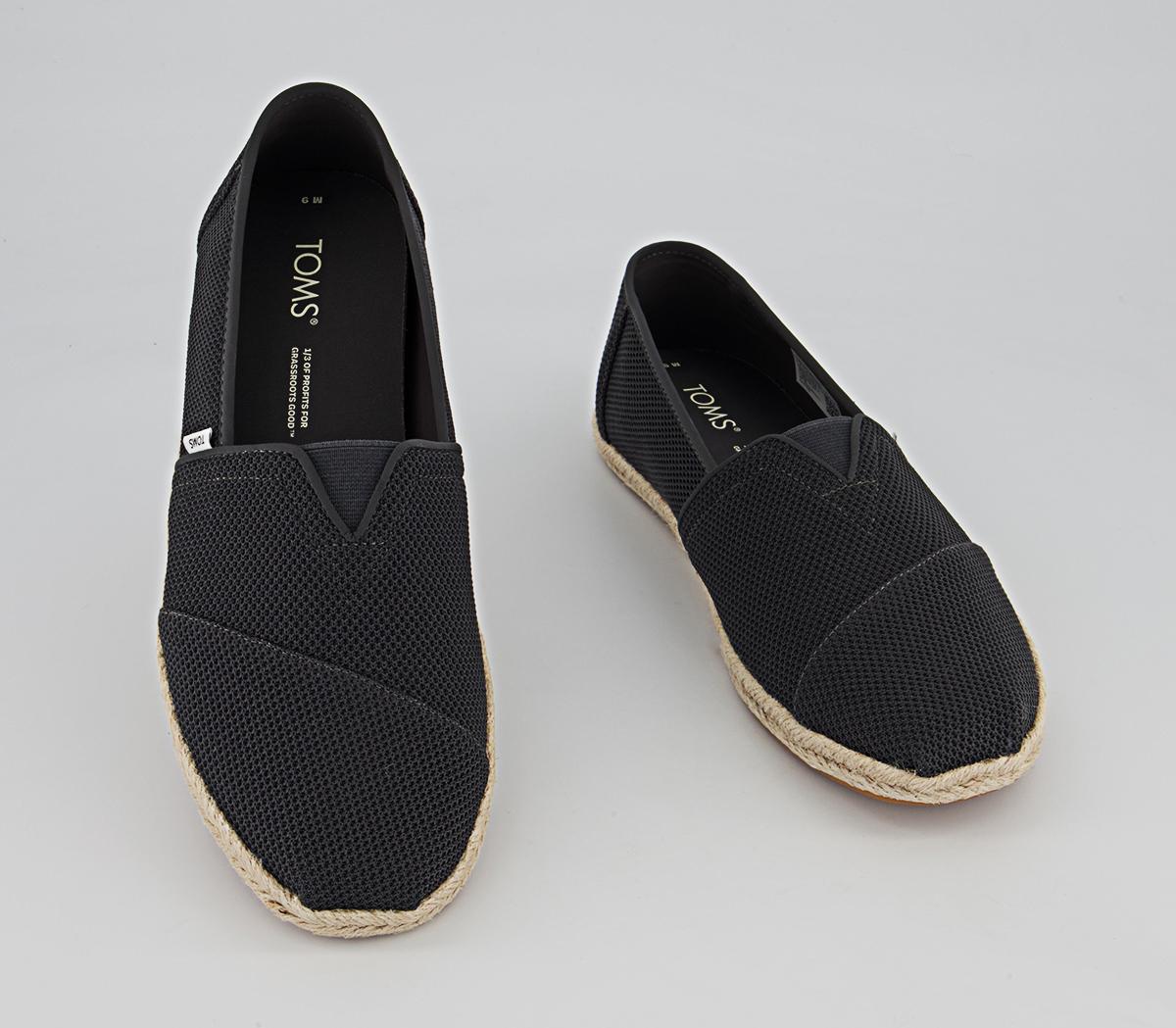 TOMS Alpargata Rope Slip Ons TOMS Alpargata Rope Slip Ons Forged Iron Grey
