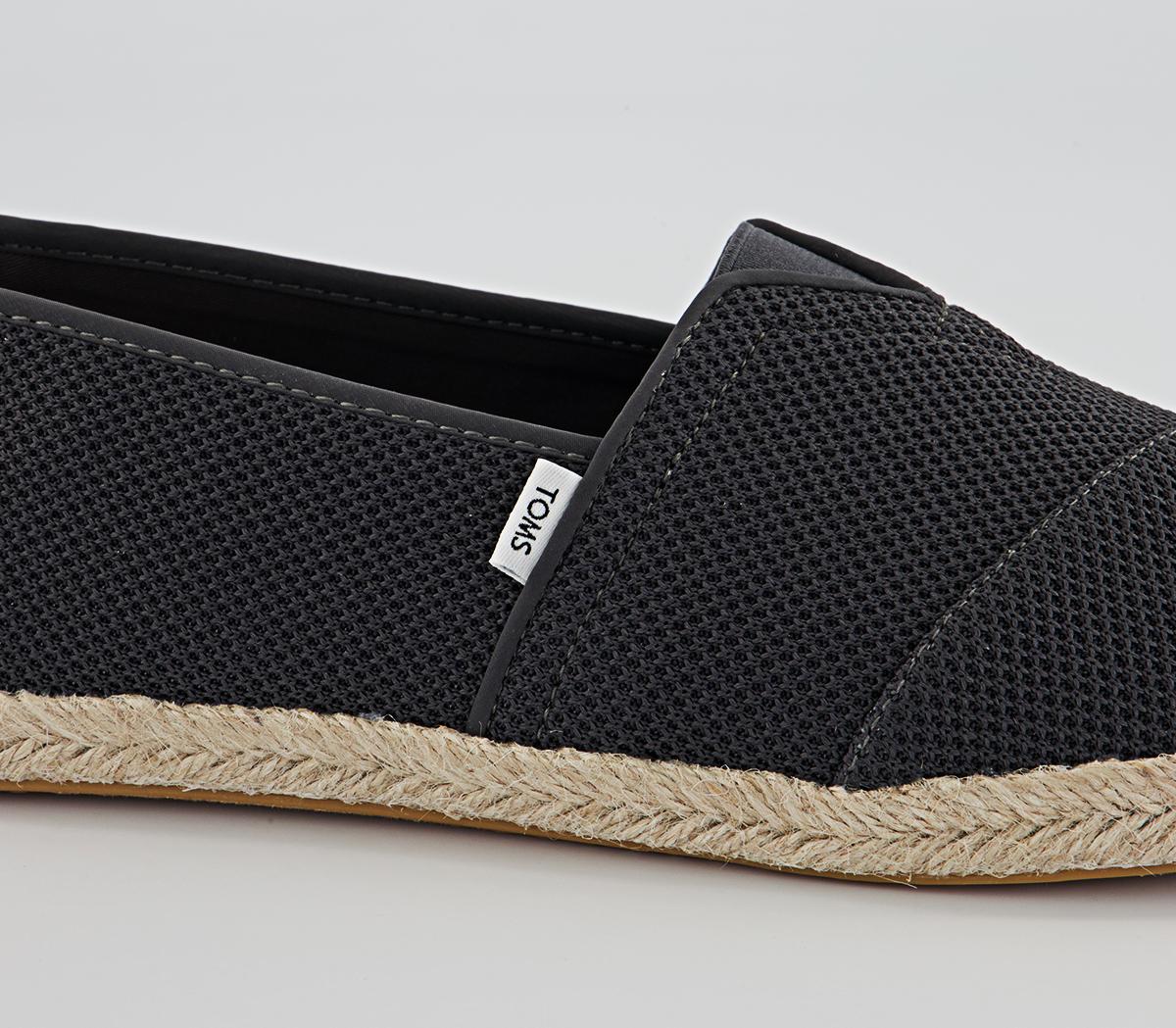TOMS Alpargata Rope Slip Ons TOMS Alpargata Rope Slip Ons Forged Iron Grey