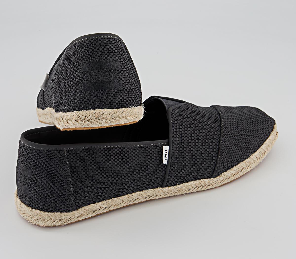 TOMS Alpargata Rope Slip Ons TOMS Alpargata Rope Slip Ons Forged Iron Grey
