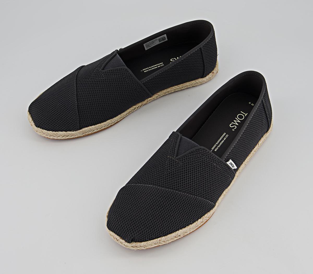 TOMS Alpargata Rope Slip Ons TOMS Alpargata Rope Slip Ons Forged Iron Grey