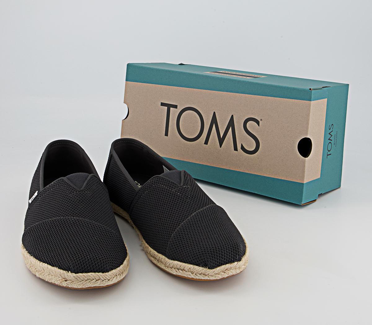 TOMS Alpargata Rope Slip Ons TOMS Alpargata Rope Slip Ons Forged Iron Grey