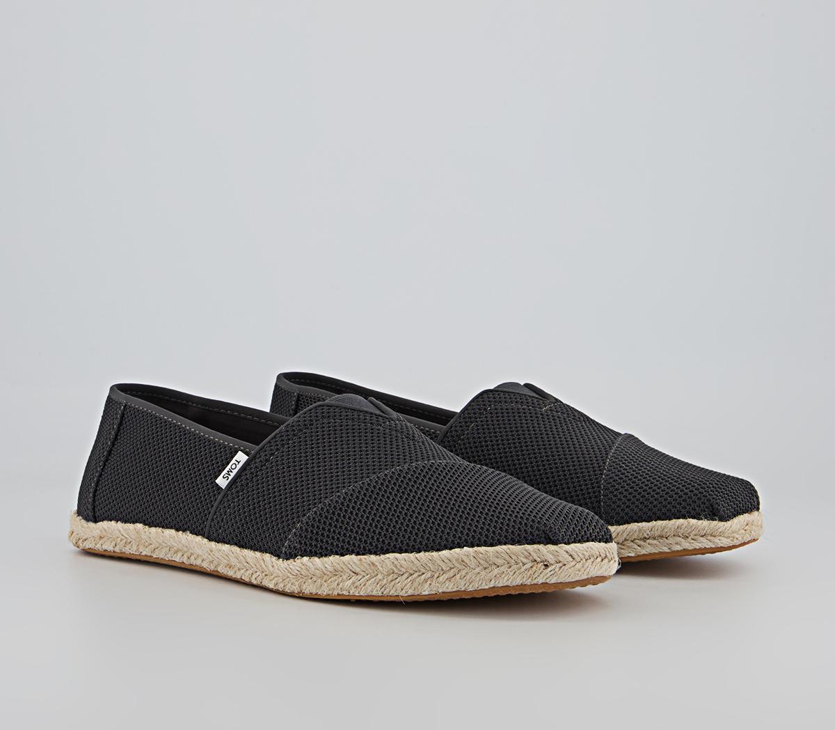 TOMS Alpargata Rope Slip Ons TOMS Alpargata Rope Slip Ons Forged Iron Grey