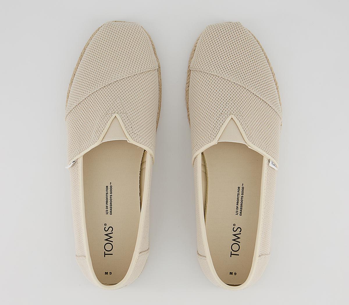 TOMS Alpargata Rope Slip Ons TOMS Alpargata Rope Slip Ons Natural