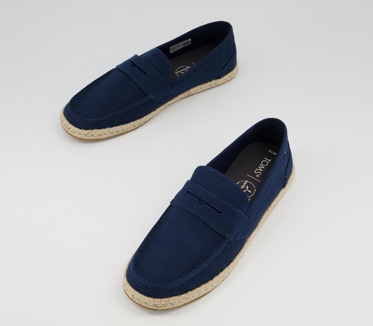 TOMS Stanford Rope Espadrilles TOMS Stanford Rope Espadrilles Navy Suede