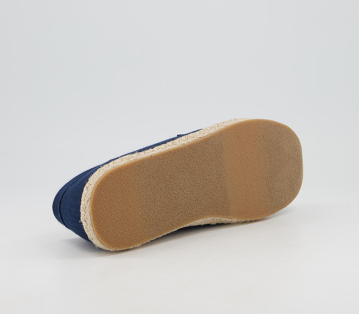 TOMS Stanford Rope Espadrilles TOMS Stanford Rope Espadrilles Navy Suede