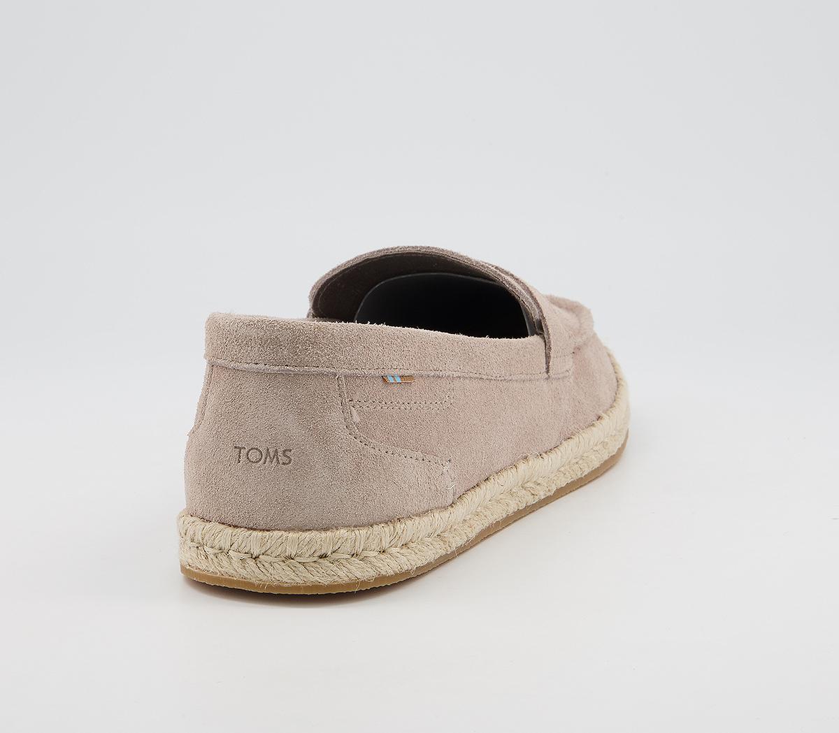 TOMS Stanford Rope Espadrilles TOMS Stanford Rope Espadrilles Taupe Suede