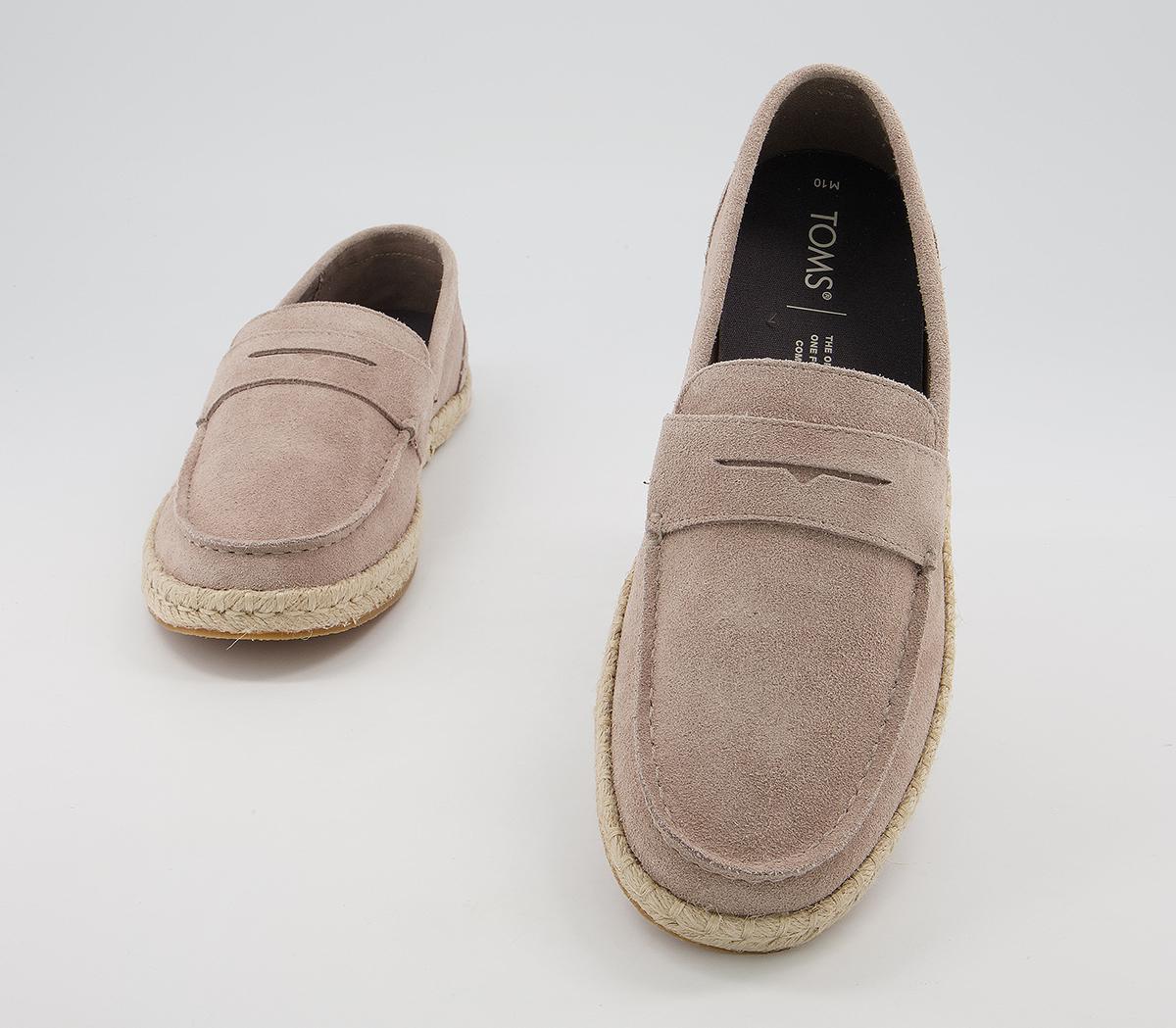 TOMS Stanford Rope Espadrilles TOMS Stanford Rope Espadrilles Taupe Suede