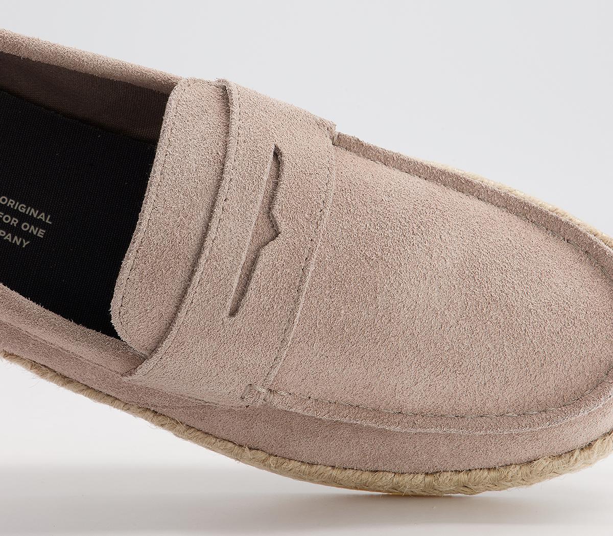 TOMS Stanford Rope Espadrilles TOMS Stanford Rope Espadrilles Taupe Suede