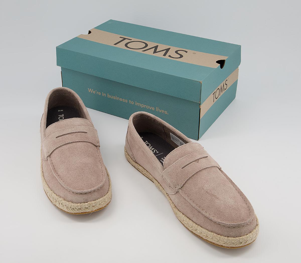 TOMS Stanford Rope Espadrilles TOMS Stanford Rope Espadrilles Taupe Suede
