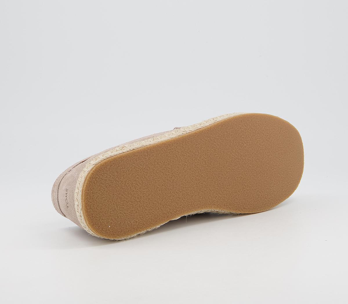 TOMS Stanford Rope Espadrilles TOMS Stanford Rope Espadrilles Taupe Suede