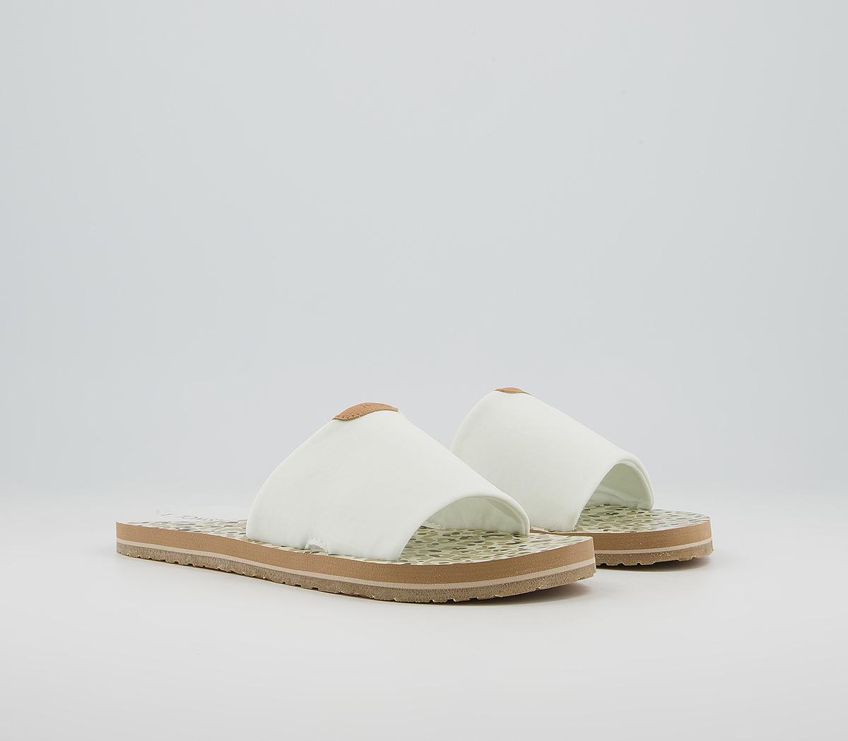 TOMS Carly Slides TOMS Carly Slides White Jersey Cheetah