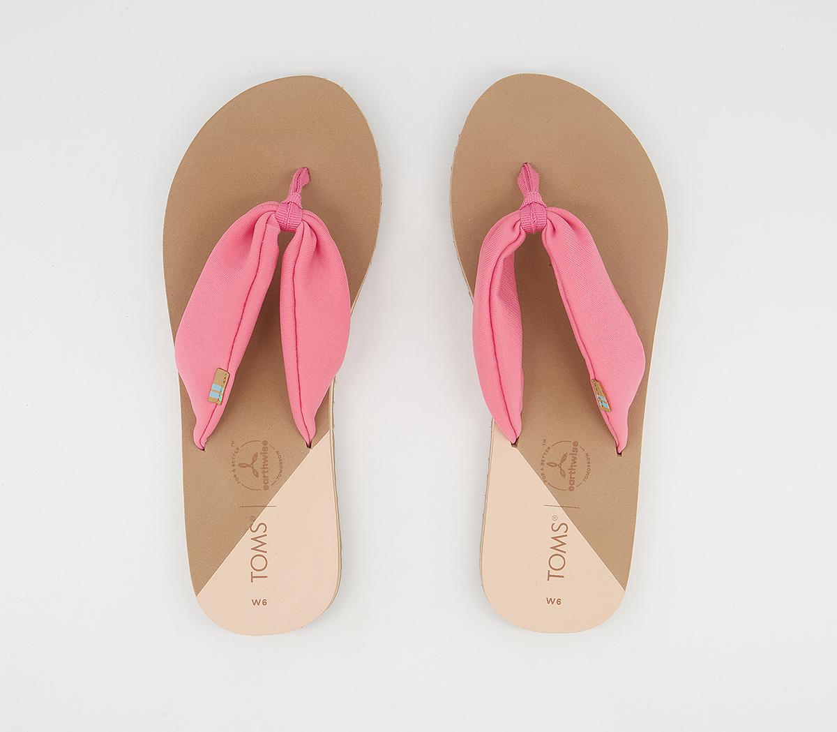 TOMS Piper Flip Flops TOMS Piper Flip Flops Pink Jersey