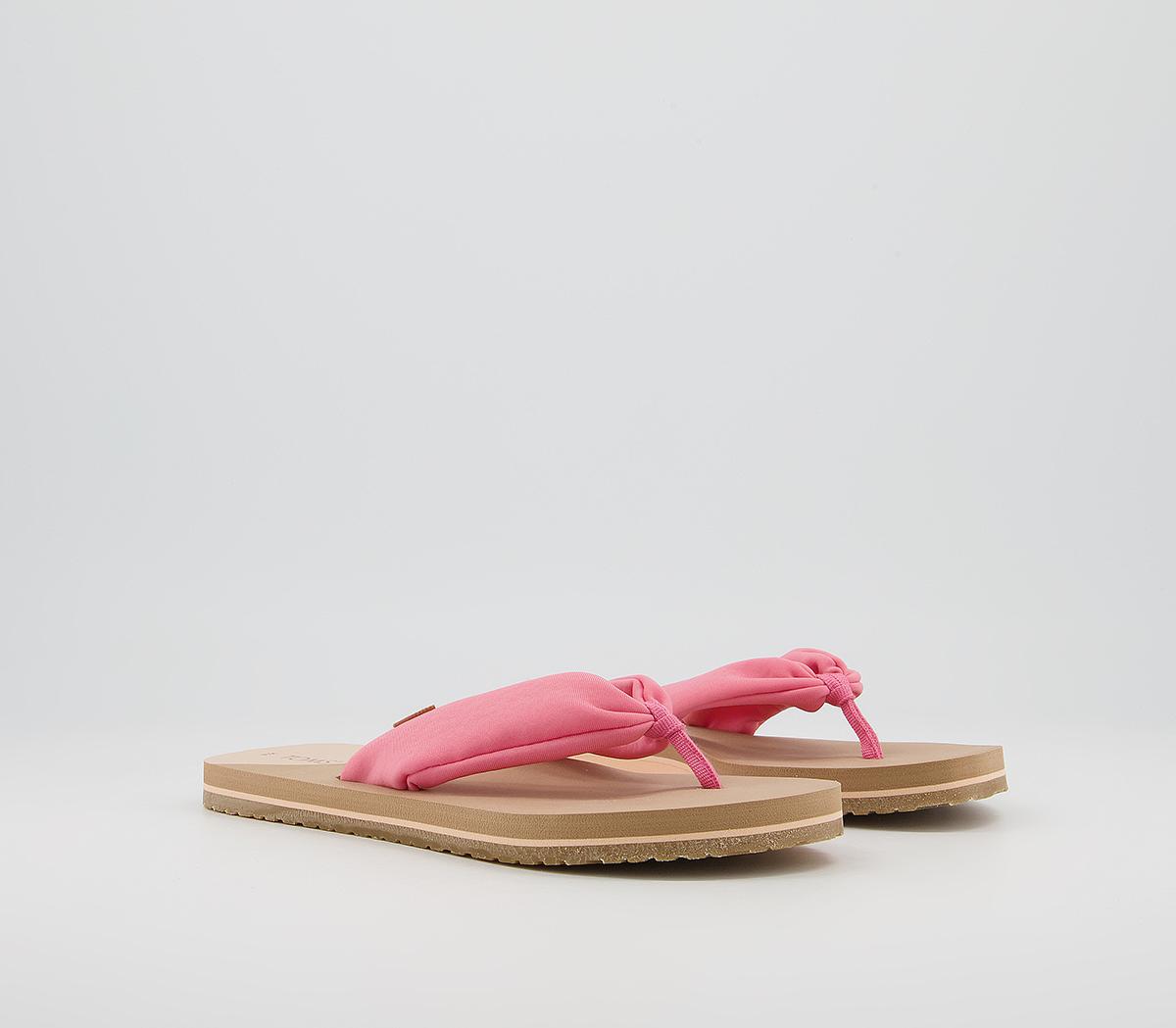 TOMS Piper Flip Flops Pink Jersey - Women’s Flip-Flops