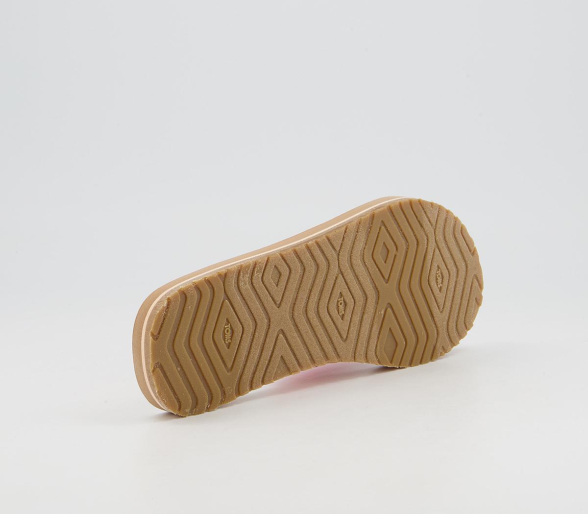 TOMS Piper Flip Flops TOMS Piper Flip Flops Pink Jersey