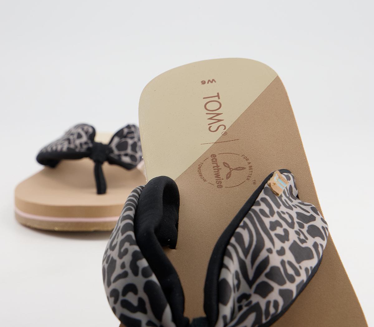TOMS Piper Flip Flops TOMS Piper Flip Flops Natural Animal Hybrid