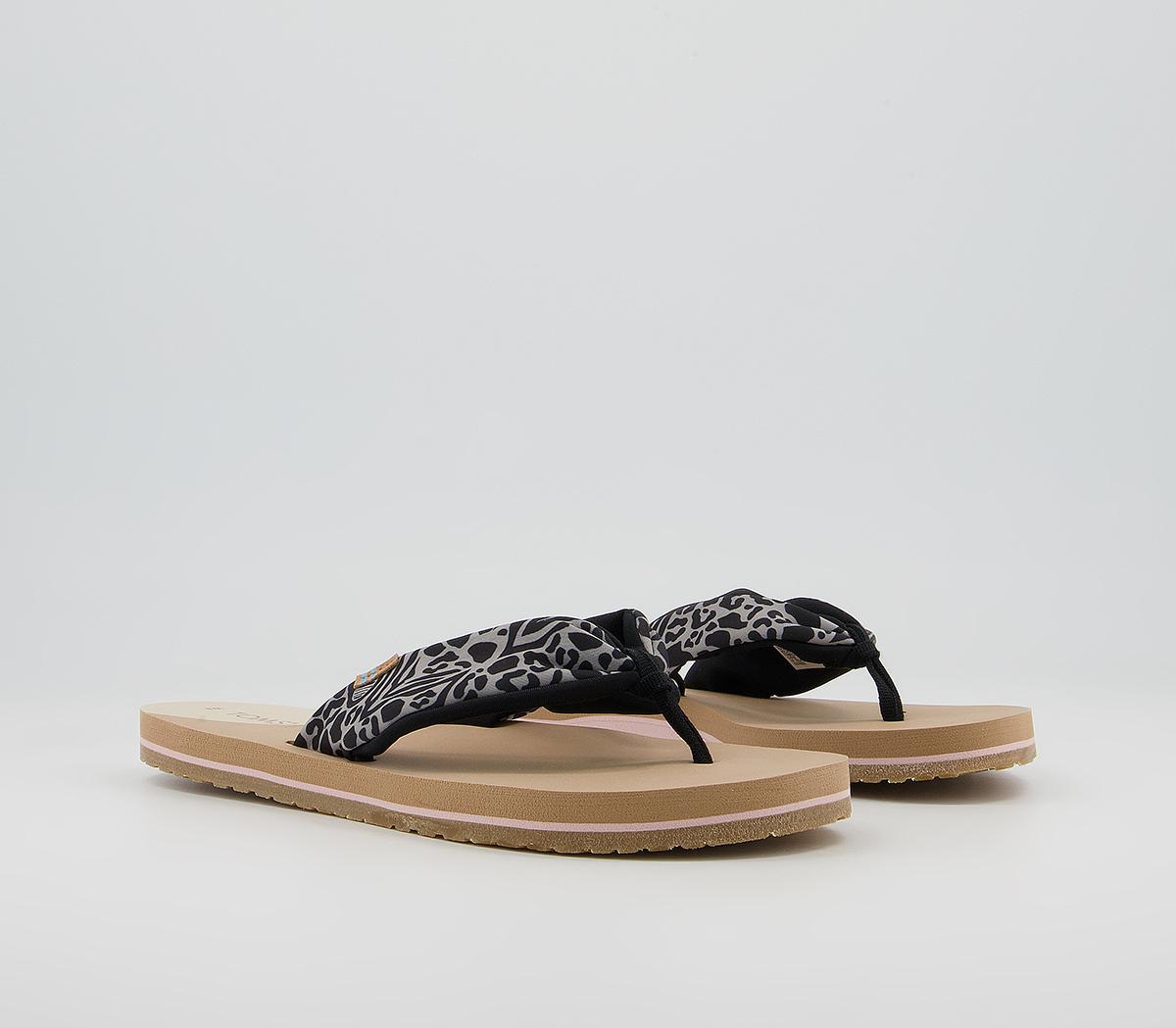 TOMS Piper Flip Flops TOMS Piper Flip Flops Natural Animal Hybrid