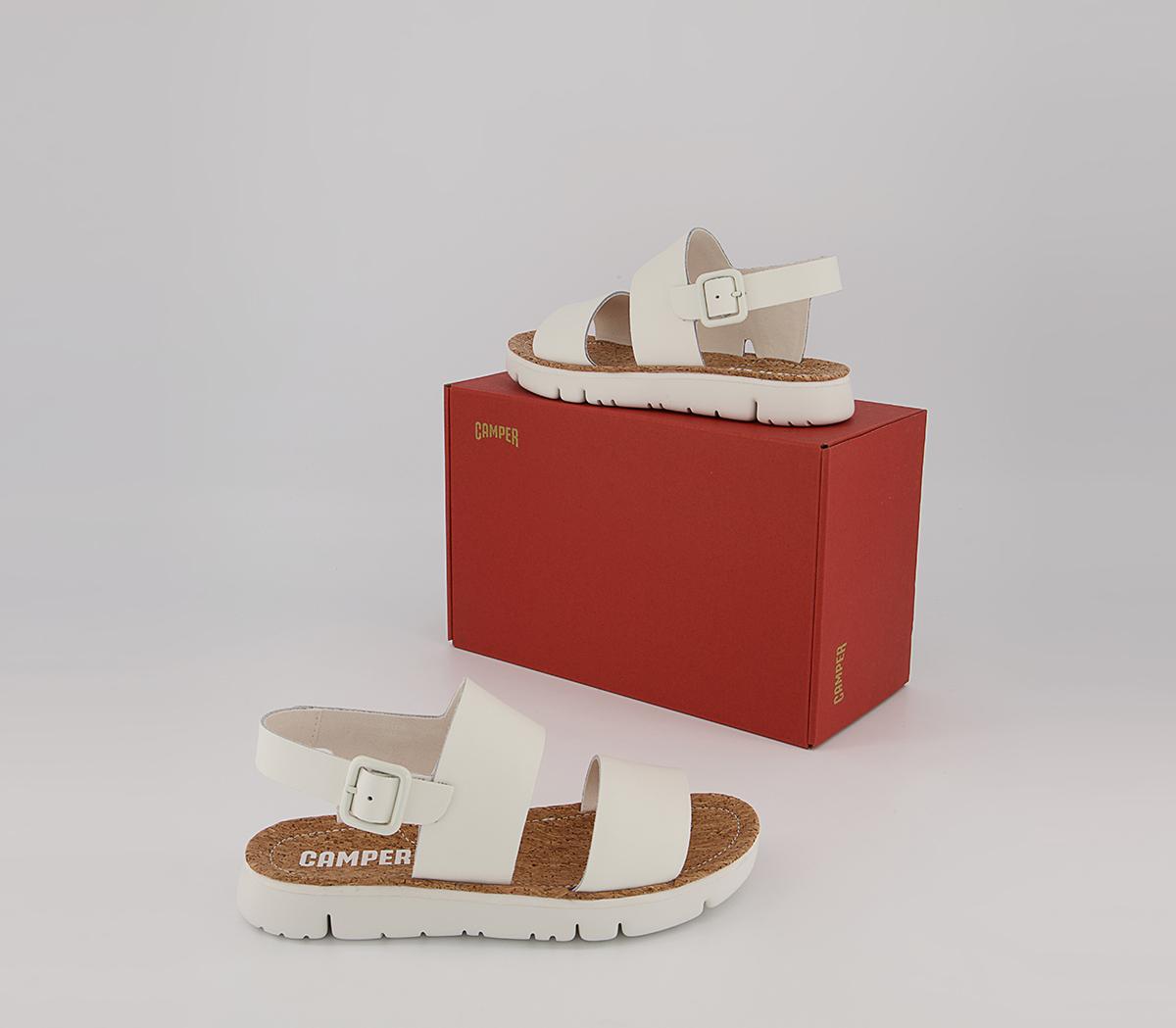 Camper Ogas Sandals Camper Ogas Sandals White Natural