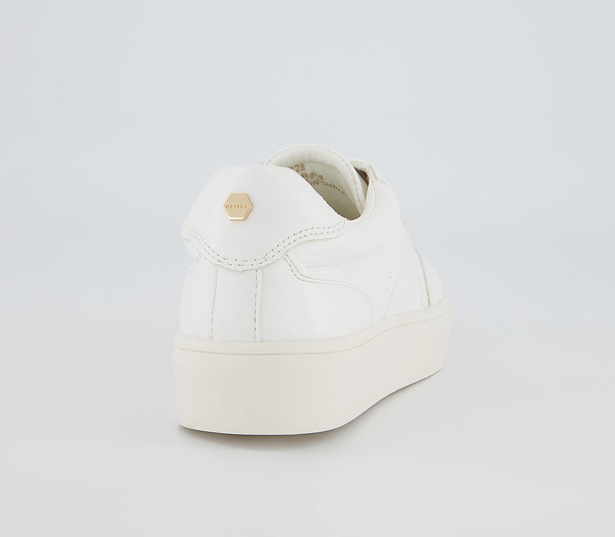 Office Foremost Lace Up Trainers Office Foremost Lace Up Trainers White