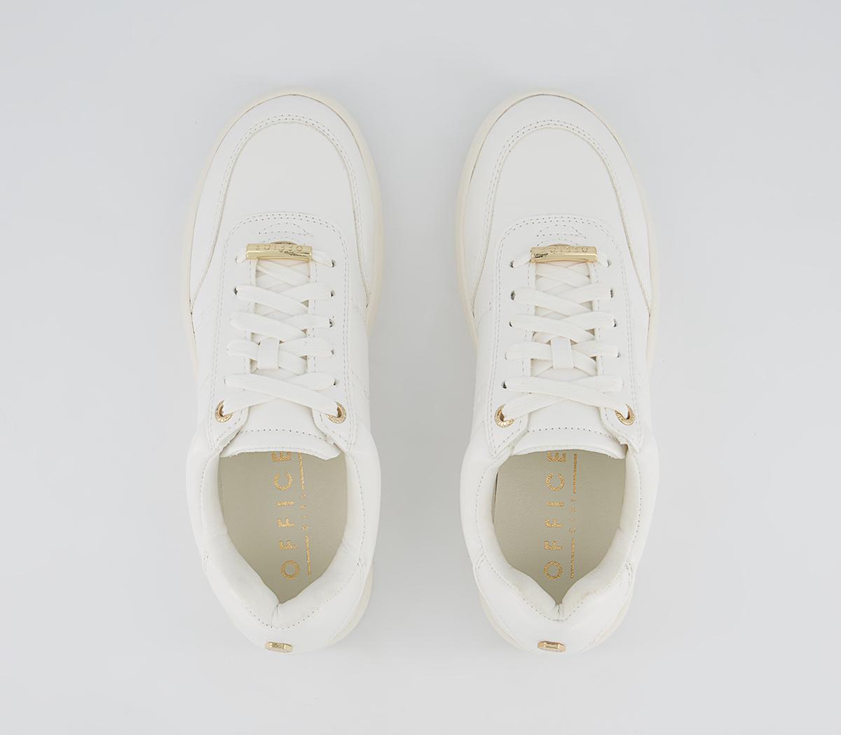 Office Foremost Lace Up Trainers Office Foremost Lace Up Trainers White