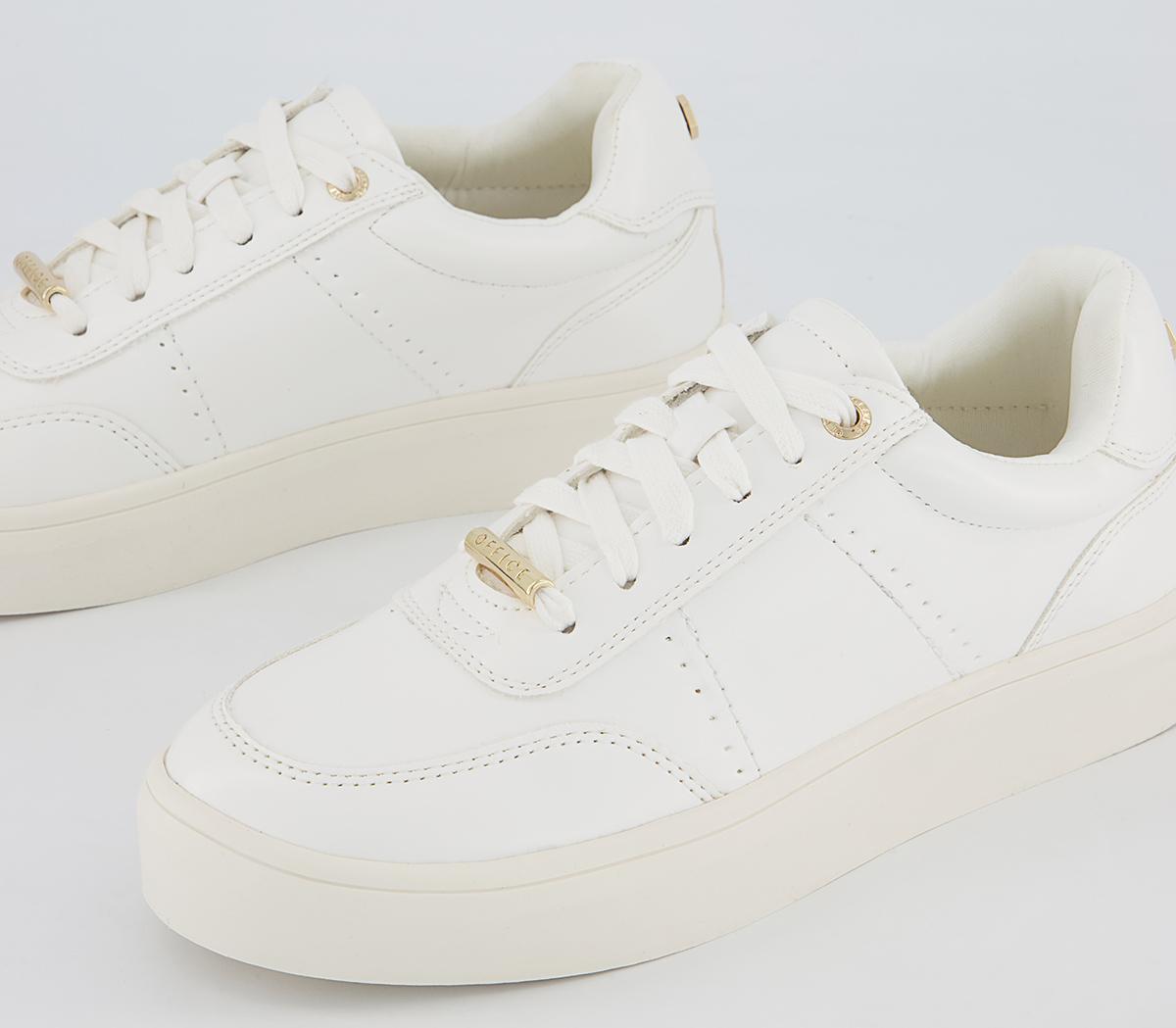 Office Foremost Lace Up Trainers Office Foremost Lace Up Trainers White