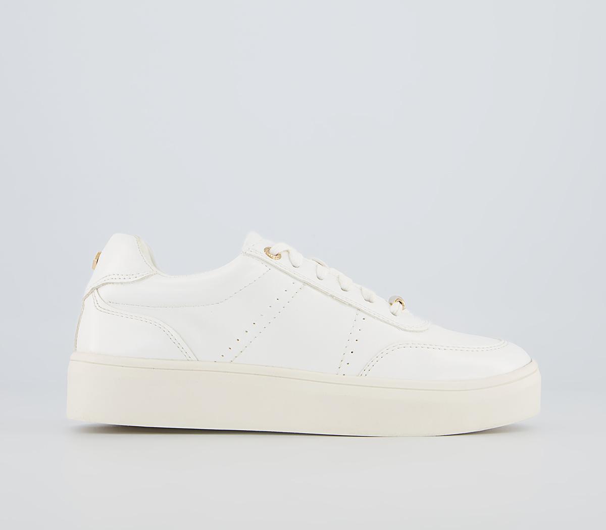 Office Foremost Lace Up Trainers Office Foremost Lace Up Trainers White
