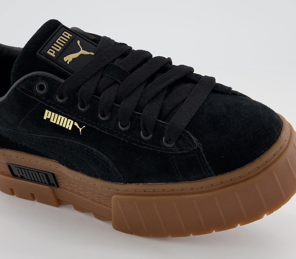 Puma Mayze Trainers Puma Black Team Gold - Sneaker damen