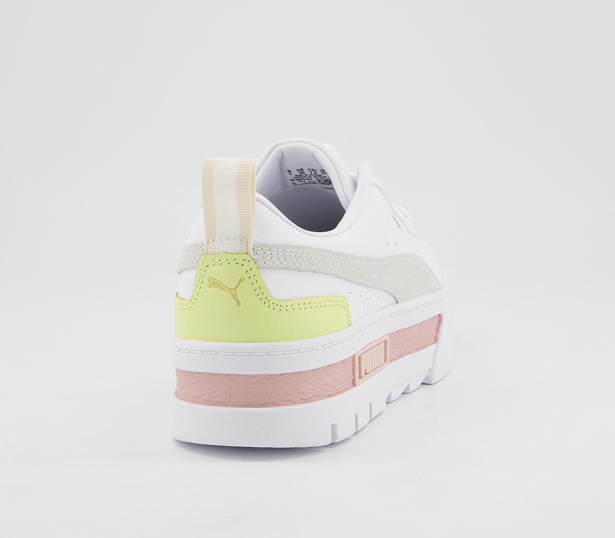 Puma Mayze Trainers Puma Mayze Trainers White Peach Yellow White
