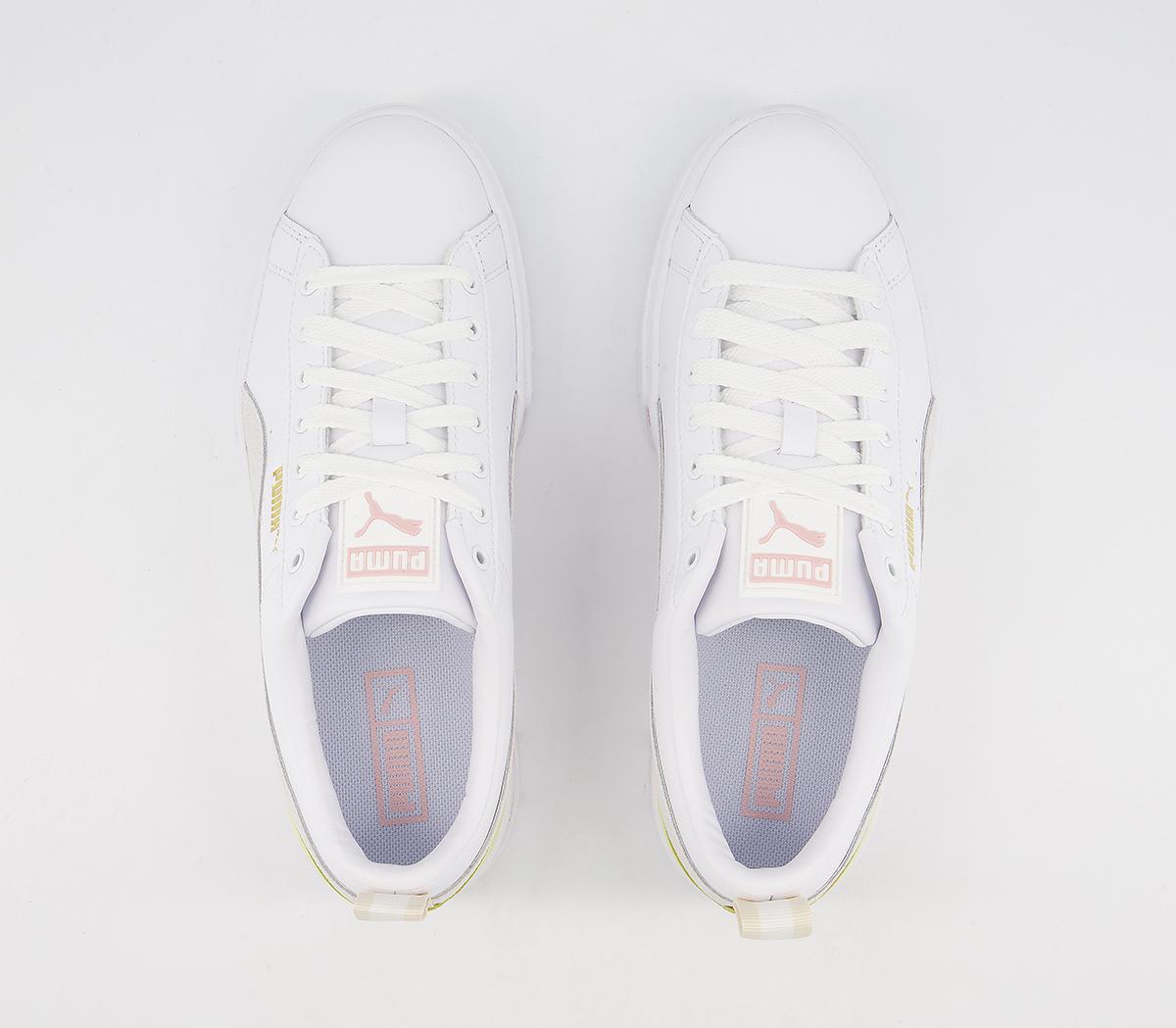 Puma Mayze Trainers Puma Mayze Trainers White Peach Yellow White